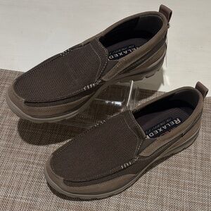 NWT Skechers Brown Slip-On Loafers. Men's 11. Super stylish and comfortable!